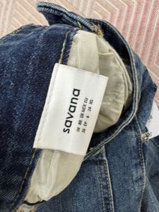 Savana Dark Blue High Waist Straight Leg Jeans