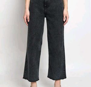 Women Jean Wide Leg High-Rise Stretchable Jeans