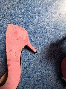 pink stiletto heels