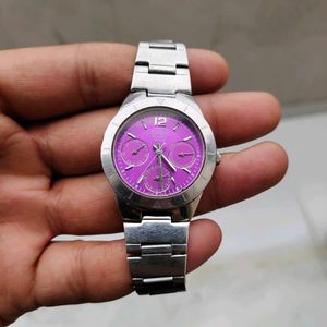 Casio Enticer Ladies Analog Purple Dial Watch