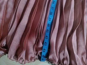 Elegant Pink Pleated Maxi Dress