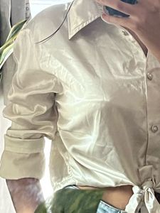 Silk Button-Down Shirt