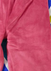 Pink Velour Leggings