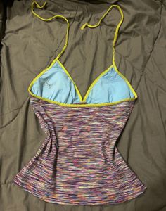 Striped Y2K Halterneck Top