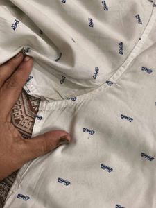 Patterned Casual Full sleeves Shirt in L 40 size