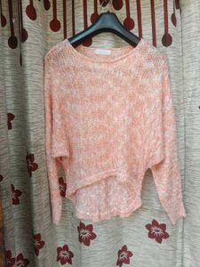 Peach Knit Sweater - Stylish &amp; Comfy