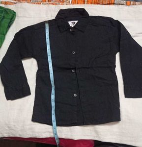 Black Button-Down Shirt