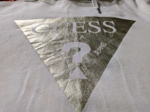 GUESS Logo Hoodie – Off White