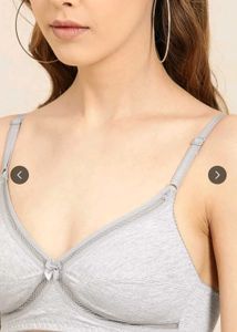 Dressberry Grey Solid Non-wired Bra! 🤺