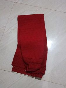 Red Cotton Palazzos