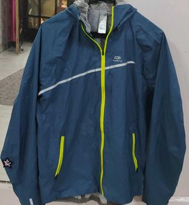 Men's Blue Kalenji Hooded Jacket