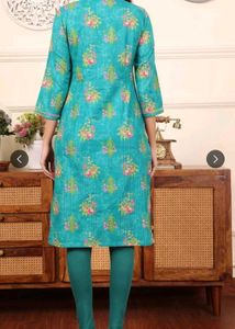 W Green Floral Printed Kurta 💚