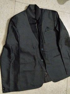 Sleek Black Bandhgala Suit Set