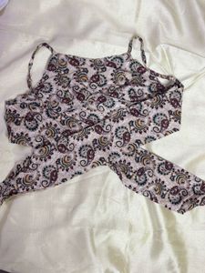 Boho Ethnic Tie-Back Blouse