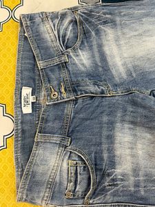Ice blue jeans