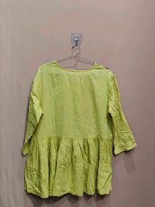 V-Neck Floral Print Kurta