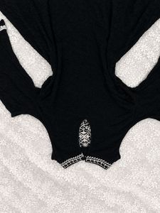 Boho Embroidered Cold Shoulder Top