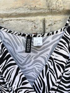 Zebra Print Maxi Dress