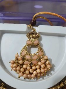 Peach &amp; Gold Jewelry Set