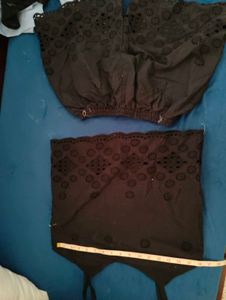 Broderie Anglaise top and shorts