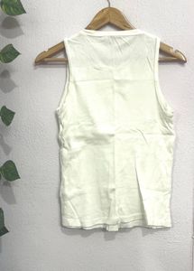 Cream Basic Tank Top