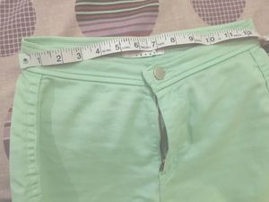 American Sea Green Colour Jeans Stretchable