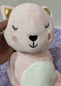 Adorable Pink Cat Plush Toy