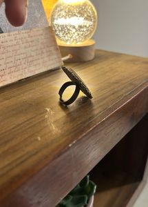 Vintage Style Oval Statement Mirror Ring