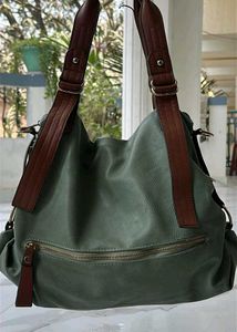 Women's Faux Leather Solid Tote Bag