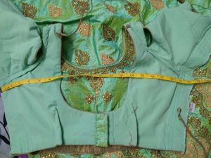 Stunning Mint Green Embroidered Lehenga Choli