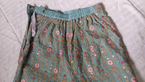Embroidered Sharara Pants