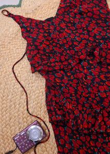 ୨୧ Vintage Floral Ruffle Maxi Dress ୨୧