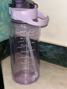 Large Motivational Water Bottle with Straw