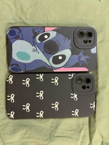 2 iphone 11 Cute Stitch & Bow Phone Cases