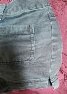 Womens Grey Cargo Shorts