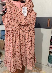 Chic Floral Print Sleeveless Dress
