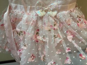 Pink Baby Girl Dress with Flowers