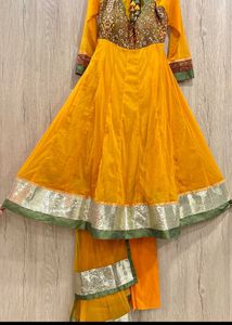 Anarkali Frock Bottom With Dupatta  Size Xxl