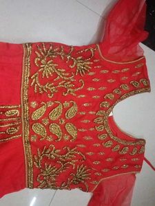 Gorgeous Red &amp; Gold Ethnic Kurta Set