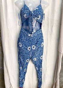 Blue Floral Print Co-ord Set