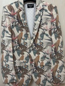 Boy’s Floral Print Blazer