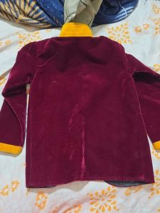 Maroon Velvet Jacket