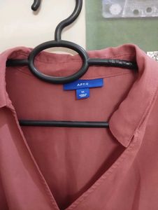 Chic Mauve Twist Front Blouse