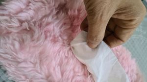 Furry Bunny as Tissue Box Cover