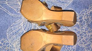 Glamorous Gold Wedge Sandals