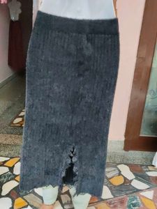 Fuzzy Fleece High-Stretch Winter Skirt