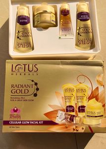 100% ORIGINAL LOTUS RADIANT GOLD FACIAL KIT