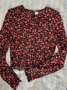 Floral Print Long Sleeve Top