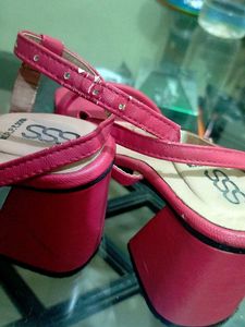 Pink Block Heels