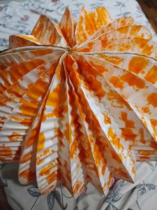 Lamp Shade 2Pcs Orange and Blue
